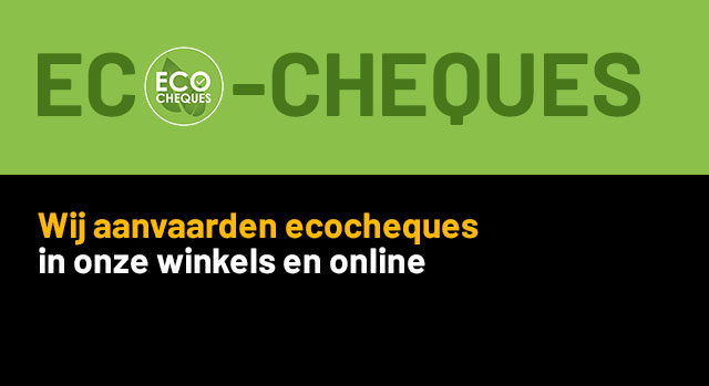 Wij Aanvaarden ecocheques in onze winkels en online